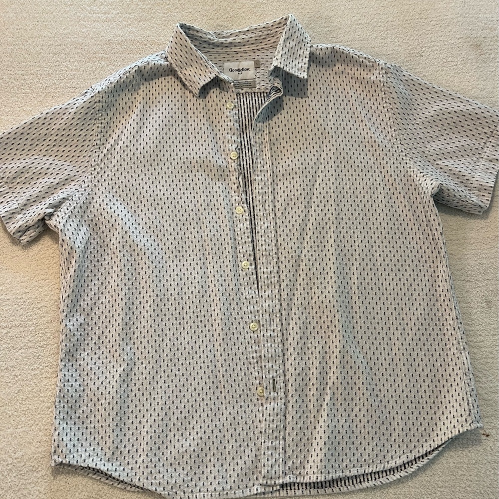 Goodfellow & Co Black and White Striped Shirt
